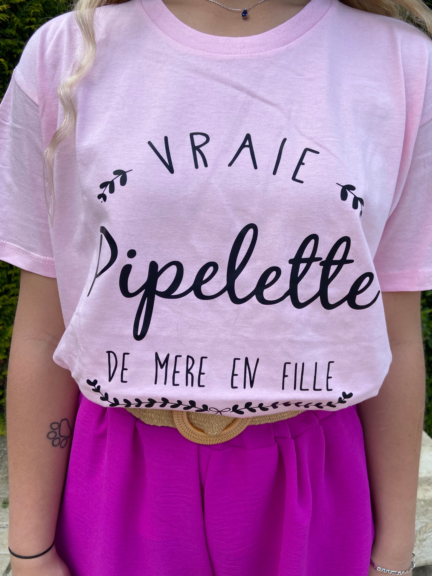 T shirt maman rose