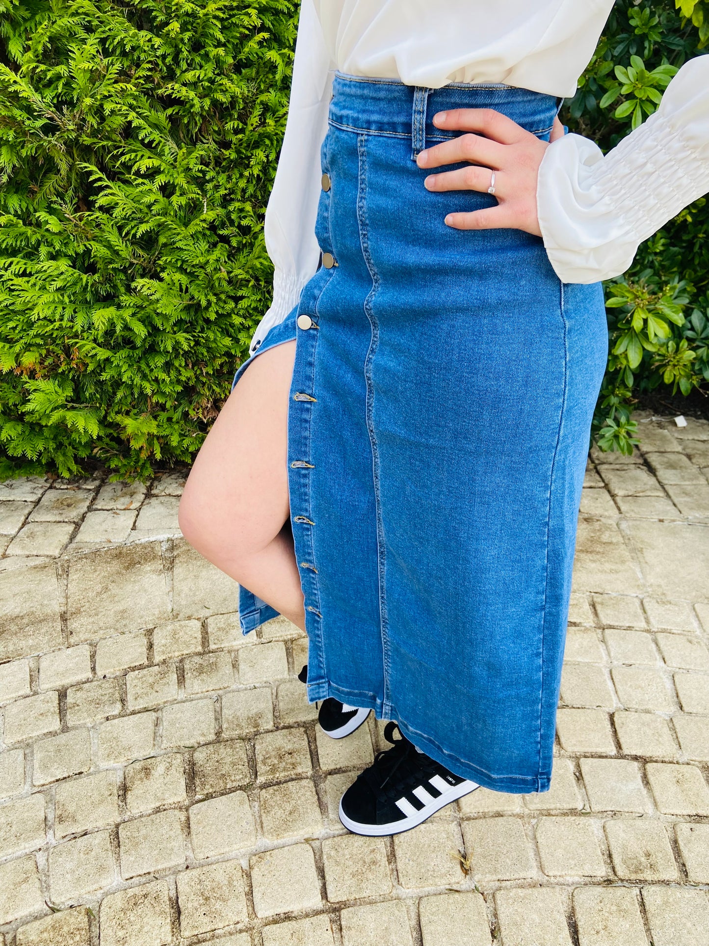 Jupe longue en jean