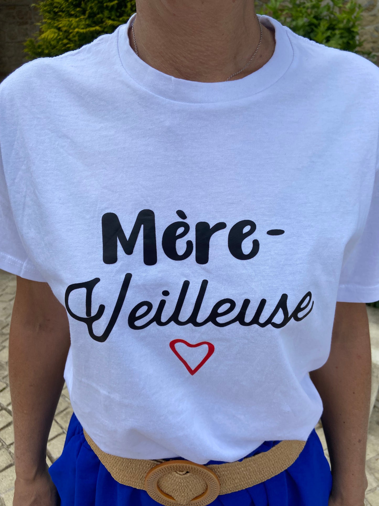 T shirt maman blanc