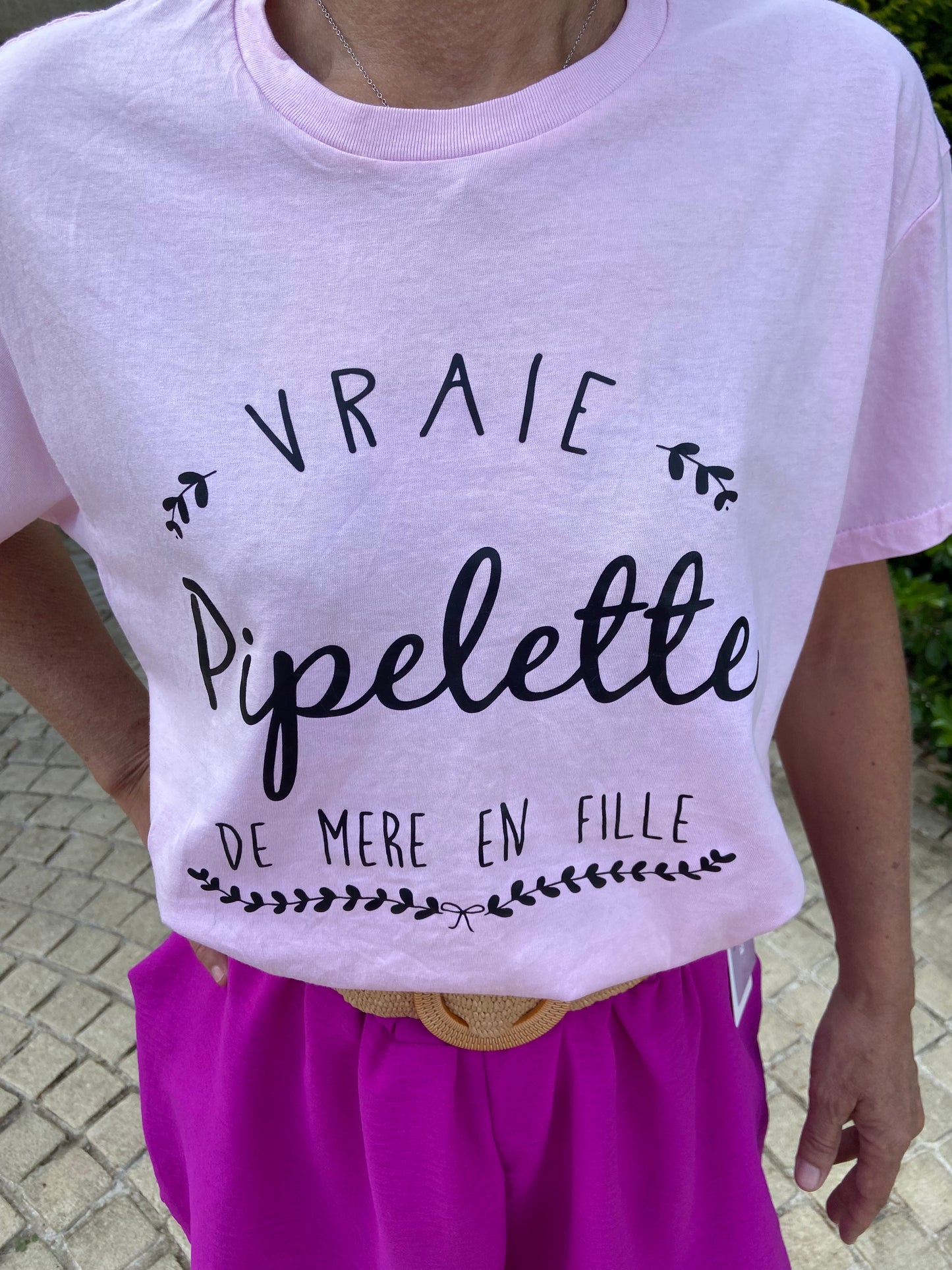 T shirt maman rose