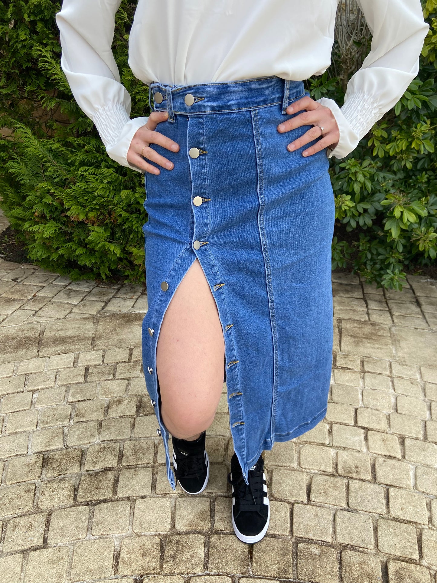 Jupe longue en jean