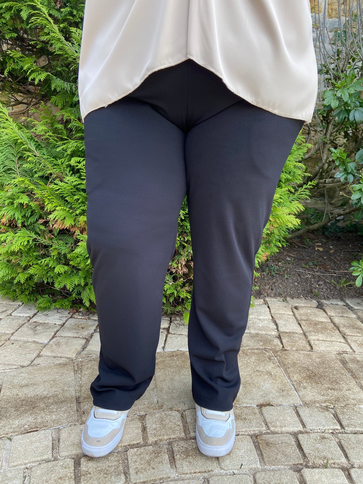 Pantalon élastique noir