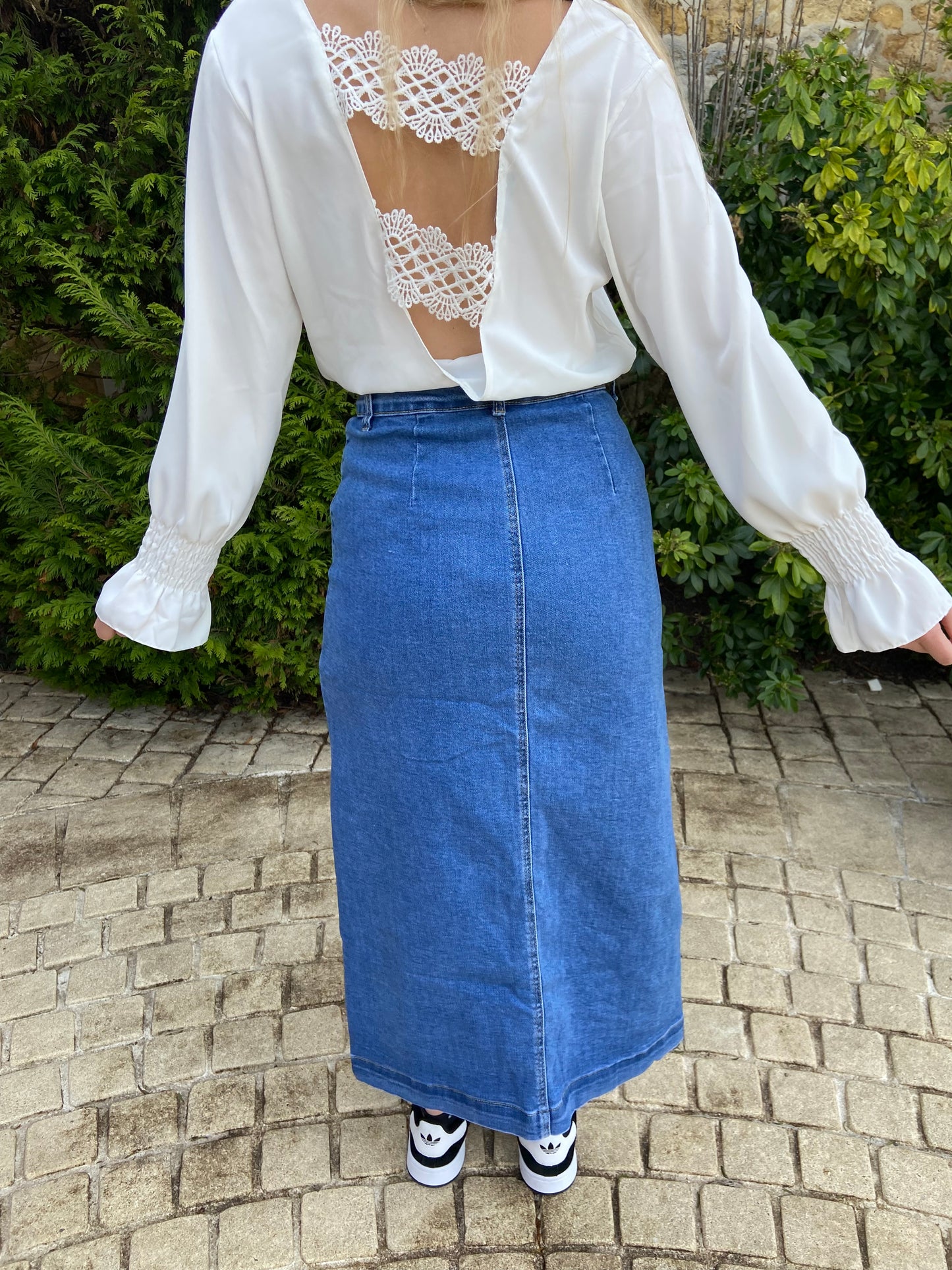 Jupe longue en jean