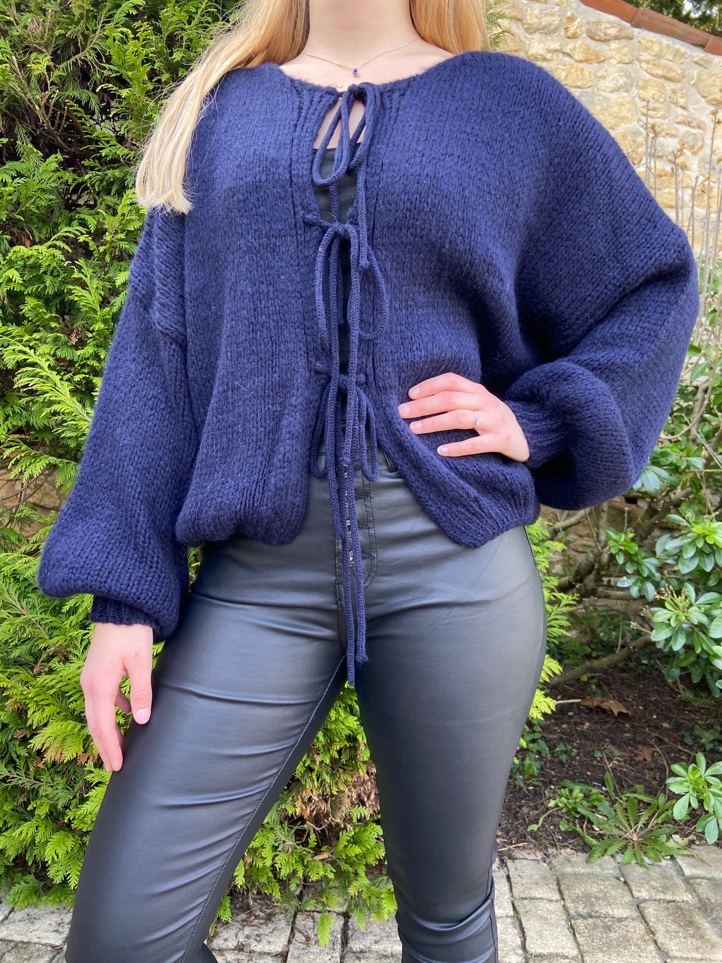 Cardigan noeud marine