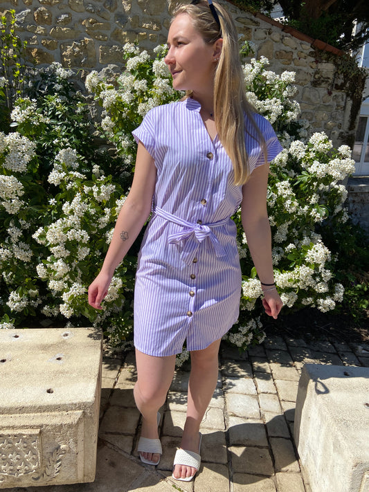 Robe rayé Lila