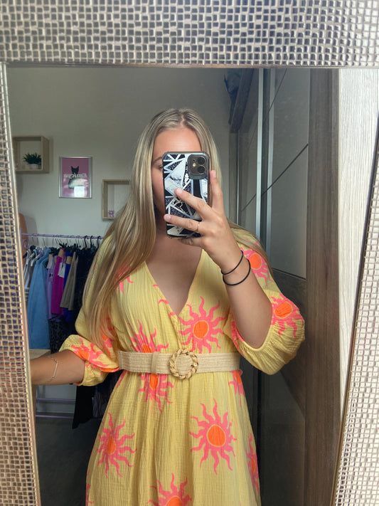 Robe jaune soleil